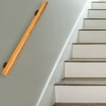 thumbnail image 2 of 2/3/3.3/4FT Long Wood Handrail for Indoor Stairs, Non-Slip Safety Pine Round Corner Wall Hand Railing Staircase Handrail, 2 of 8