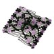 thumbnail image 1 of Peinetas para El Cabello con Perlas Pasadores Elásticos Doble Pinza para El Cabello Pinzas para El Cabello Accesorios para El Cabello para Diferentes Púrpura Soledad Peines dobles para el cabello elásticos, 1 of 9