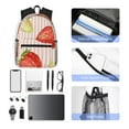 thumbnail image 4 of Disketp Strawberries Mochila Ligera Clásica con Múltiples Bolsillos, Mochila Casual para Hombre y Mujer, Ideal para Escuela, Trabajo y Viajes, 4 of 6