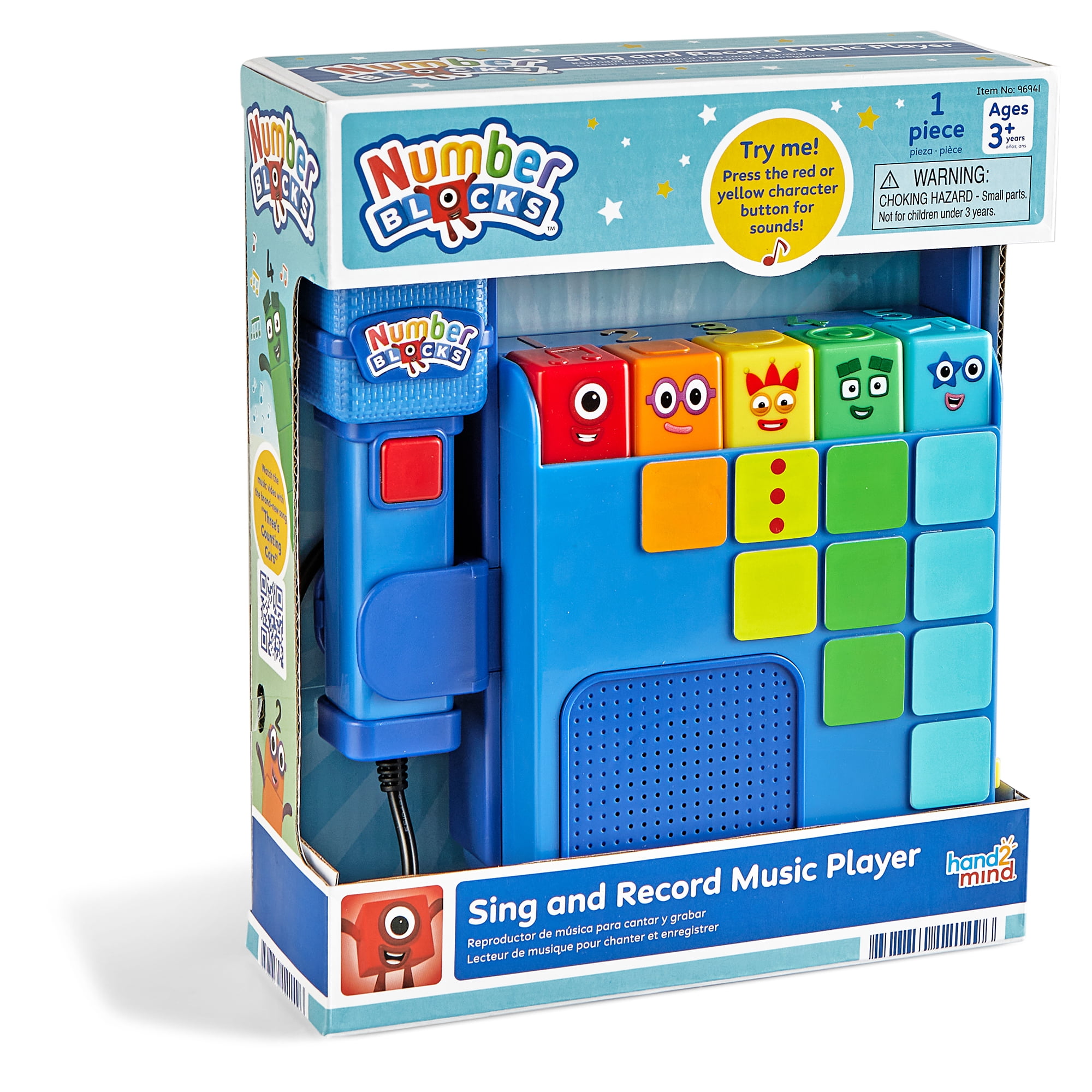 hand2mind Numberblocks Sing and Record Music Player