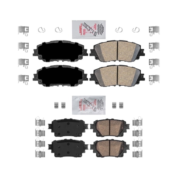 AmeriPRO Front & Rear Ceramic Disc Brake Pads For Lexus UX200 UX250h 2022-2023