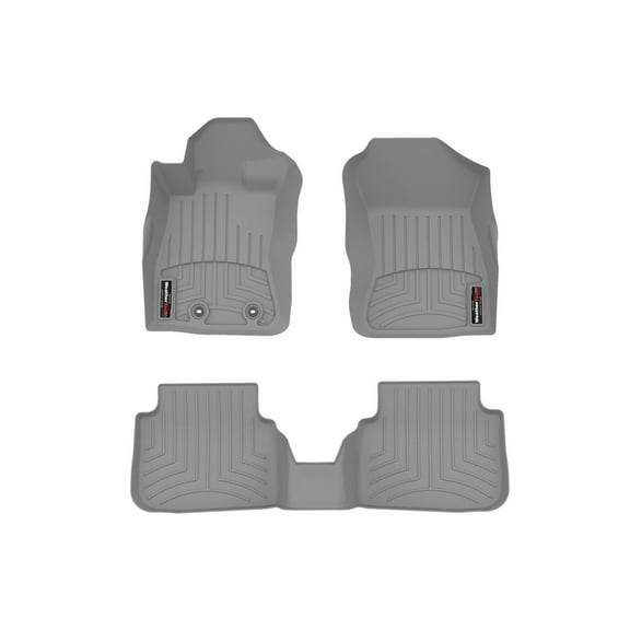 WeatherTech Custom Fit FloorLiners compatible with Subaru Impreza, Crosstrek - 1st & 2nd Row, Grey