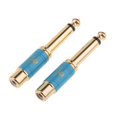 thumbnail image 4 of Adaptador de audio y video Adaptador De Audio Y Vídeo Macho A RCA Hembra De 6,5 Mm Chapado En Oro Azul azul Magideal Adaptador de audio y video, 4 of 6