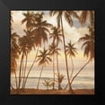 thumbnail image 2 of Seba, John 15x15 Black Modern Framed Museum Art Print Titled - Palms on the Water I, 2 of 5