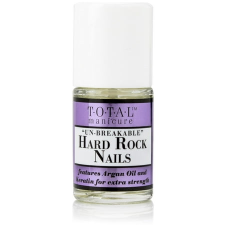 Total Manicure Un-Breakable Hard Rock Nails. Nail strengthening oil with Keratin and Argan Oil. 0.48 fl (Best Oil For Nails)