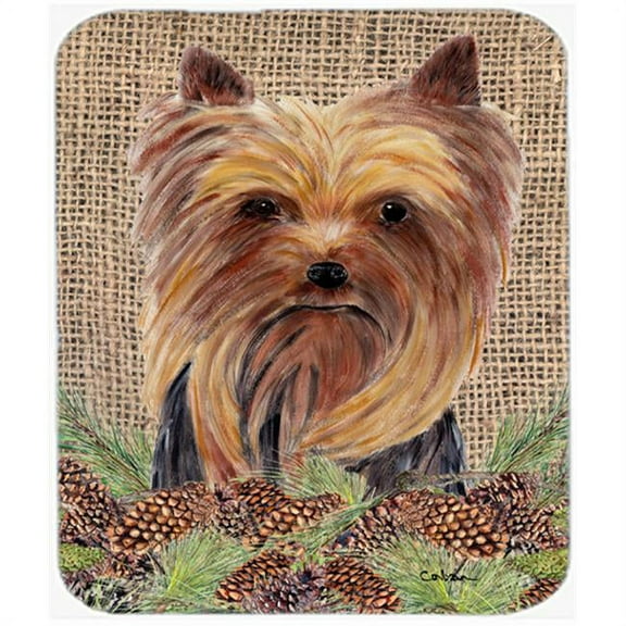 Yorkie Mouse Pad, Hot Pad Or Trivet