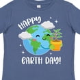 thumbnail image 4 of Inktastic Happy Earth Day Cute Smiling Planet Earth with Tree Boys or Girls Toddler T-Shirt, 4 of 5