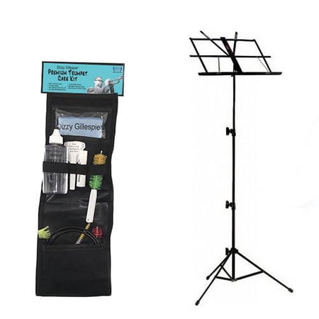 Dizzy Gillespie Paramount Series Bugle Care & Cleaning Kit w/Black Music Stand