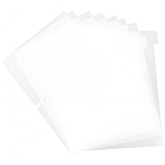 CCOCC 2026 New Binder Dividers Clear Dividers for 3-Ring Binder for School,Office,Home,Study,Organization - Loose-Leaf Refill Tabs,11.02"X9.06"X0.04"