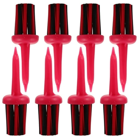 WHAMVOX 8Pcs Round Brush Tees Protects Fairway for Golf Accessories and Driving Range