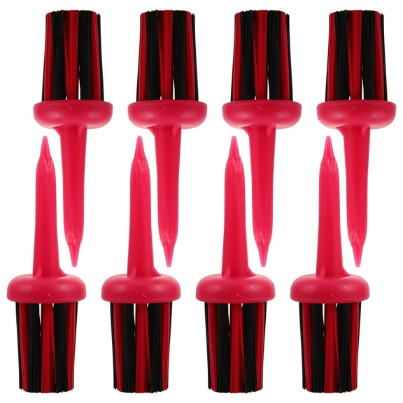 WHAMVOX 8Pcs Round Brush Tees Protects Fairway for Golf Accessories and Driving Range