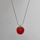 thumbnail image 2 of Beautiful Necklace Korean Style Tomato Necklace Simple and Elegant Locking Collar Chain Accessory for Any Outfit Tomato Pendant Choker, 2 of 5