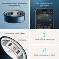 thumbnail image 6 of Oura Ring 4 Ceramic, Midnight Blue, Size 15, Smart Wearable, Sleep, Fitness & Heart Rate Tracker, 8-Day Battery (Size Before You Buy), 6 of 10