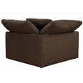 thumbnail image 6 of Sunset Trading Contemporary Puff Collection 2PC Slipcovered Modular Sectional Sofa, Performance Fabric Washable Water-Resistant Stain-Proof, 88" Deep-Seating Down-Filled Couch, Brown, 6 of 6