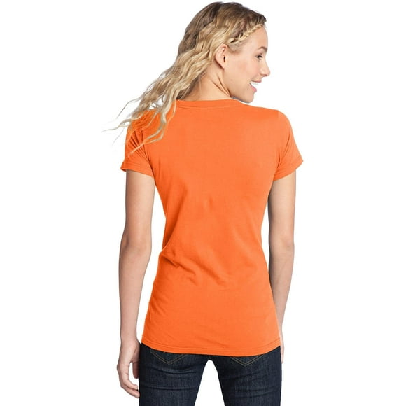District &#174;  Women's Fitted The Concert Tee &#174;  Dt5001 4Xl Neon Orange