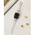 thumbnail image 5 of Wearlizer Celtic Knot Leather Band Compatible with Apple Watch Band 38/40/41/42/44/45/46/49mm Women, Slim Dressy Premium Leather Strap for iWatch Series 11 10 9 8 7 6 5 4 SE Ultra 3 2 1, 5 of 6