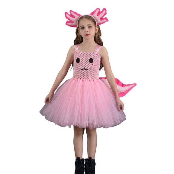Kiijoy Toddler Girls Halloween Dress-Up Outfits Party Cute Tutu Dress with Accessories