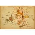 thumbnail image 2 of Aspin, Jehoshaphat 18x13 White Modern Wood Framed Museum Art Print Titled - Hercules and Corona Borealis, 1825, 2 of 4