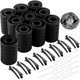 thumbnail image 1 of wonima02 141 Pieces Hair Rollers Set Include 60 Pcs Plastic Hair Rollers (black,6 Sizes), 1 of 1