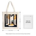 thumbnail image 3 of Stylish Canvas Tote Bag with Serene Forest Pathway Design - Perfect for Shopping Travel and Parties - Multifunctional & Reusable, 3 of 4