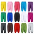 thumbnail image 2 of Pantalones de yoga recortados, pantalones para correr, pantalones bombachos de modal, pantalones de práctica holgados de cintura alta, 2 of 6