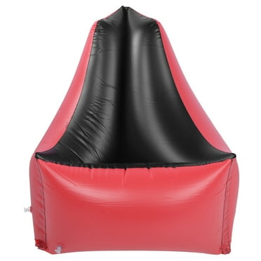 Outdoors Inflatable Foldable Red Water Lounger Chair Sofa Air Bed for Camping Midday Rest - 85x85x85cm