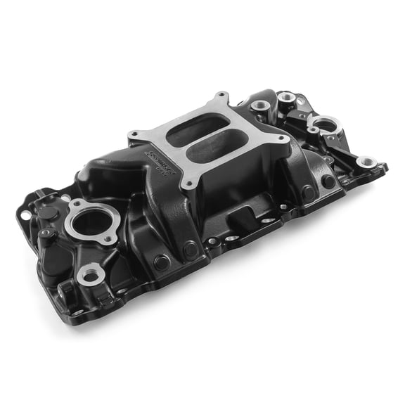 Speedmaster 1-147-033 Compatible with Chevy SBC 350 MidRise Aluminum Intake Manifold [Black]