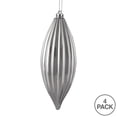 thumbnail image 2 of Vickerman M183207S 8 in. Silver Shiny Line Finial Ornament  4 per Bag, 2 of 3