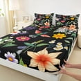thumbnail image 3 of Castle Fairy Floral Hummingbird Girl Queen Sheet Sets,Spring Garden Flower Bed Set, 3 of 7