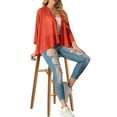 thumbnail image 5 of Cueply Women's Cardigan 3/4 Sleeves Lightweight Casual Open Front Shrug Drape Knit Sweater Tops, 5 of 7