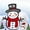 F, variant on EUDIDV Holiday Hanging Decor Christmas Snowman DIY Change Christmas Snowman Pendant Christmas Decorations Xmas Decorative Hangings