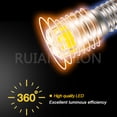 thumbnail image 6 of Ruiandsion E10 Miniature LED Bulb, DC 3V 0.36W 100LM Warm White 4300K, Waterproof, Replacement Lamp for Headlamp Camping, 2-pack, 6 of 8