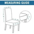 thumbnail image 6 of Dining Chair Covers Velvet Stretch Chair Covers for Dining Room Set of 4 Parson Chair Slipcovers Chair Protectors Covers Dining, Soft Thick Solid Velvet Fabric Washable, Ivory, 6 of 6