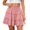 Pink #12, variant on Mini Skirts for Women Boho Ruffled Tiered Pleated Skirts High Waist Flowy Comfy Tennis Golf Skorts, M