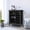 Espresso, variant on Bar Cabinet in Light Gray with Six Wine Cubbies and Open Shelf / Ideal Storage and Simple Setup