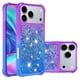 thumbnail image 1 of For iPhone 17 Pro Max TPU Case Gradient Quicksand Phone Back Cover - Pink+Sky Blue, 1 of 5