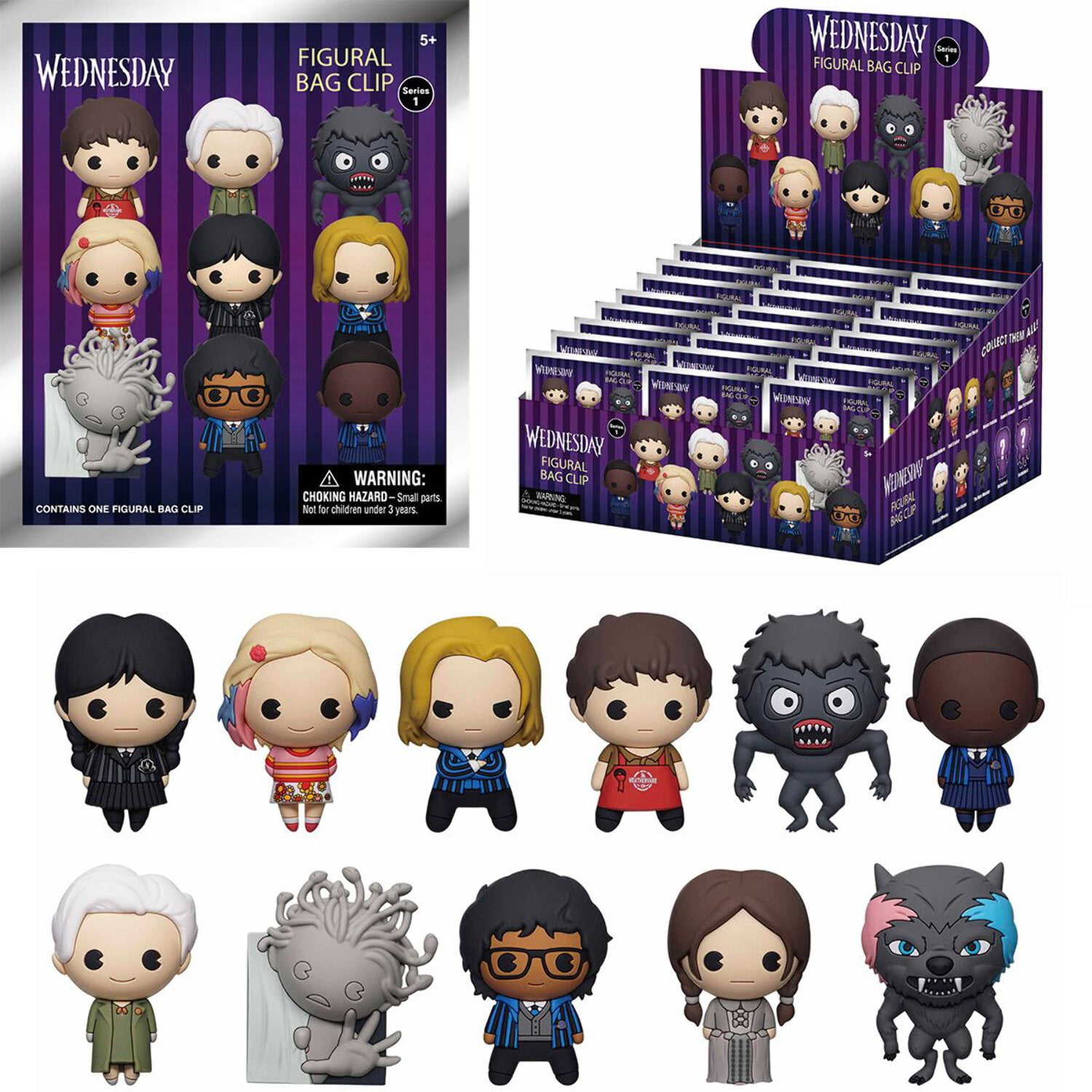 Monogram 3D Figural Foam Bag Clip, Universal Vault Horror Series 3