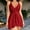 01 Red, variant on YueHuiYing Women Plus Size Swim Dress Halter High Neck One Piece SwimsuitMesh Swimdress Skirt Bathing Suit