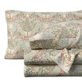 thumbnail image 2 of Great Bay Home Holiday Flannel Sheet Set - 100% Turkish Cotton - Double Brushed (King, Woodland Deer), 2 of 6