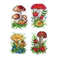 thumbnail image 2 of Cuadros Decorativos Bordado parcial Hilo de algodón ecológico 14CT Impreso Mushroom Cross Stitch Craft Tmvgtek embutido en tela, 2 of 9