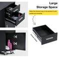 thumbnail image 5 of Advwin Manicure Table Nail Desk, Beauty Salon Station with Dust Collector, Wrist Cushion, Drawers, Shelves & Storage Cabinet, 5 of 9