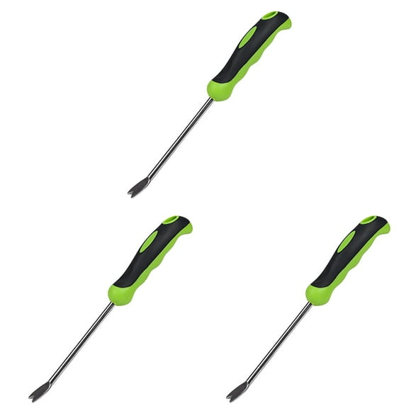 3 PCS Weeding Tools Dandelion The Plant Gardening Shovels Rubber Stainless Steel