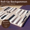 thumbnail image 2 of Sondergut Juego de Backgammon de Ante Enrollable Crema, 2 of 7