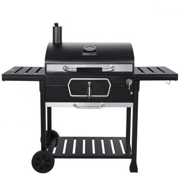 Royal Gourmet 30" CD2030AN Deluxe Charcoal Grill, BBQ Smoker Picnic Camping Patio Backyard Cooking, Black