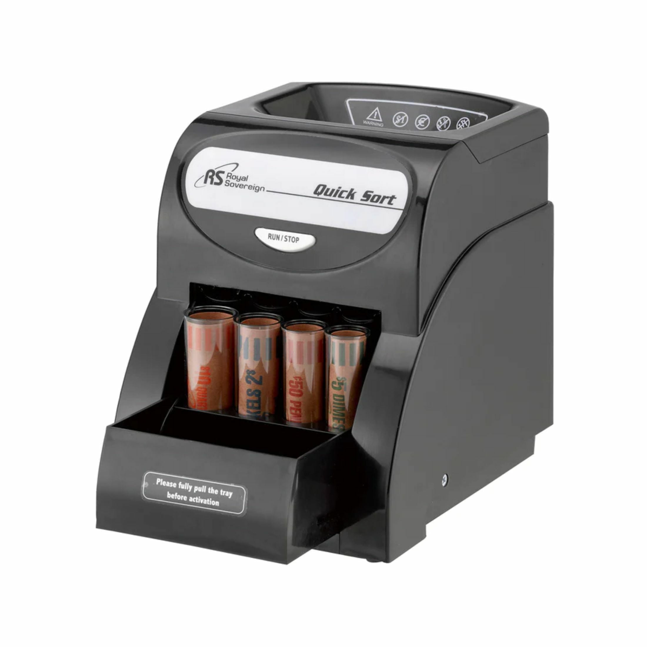 Royal Sovereign Electric Coin Sorter, Anti-Jam, Coin Wrapper