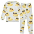 thumbnail image 2 of joogoo Cute Duck with Sunglasses Pajamas Set Long Sleeve Soft Cotton Sleepwear 2 Piece 18M, 2 of 7