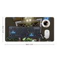 thumbnail image 2 of Frightened Adventure Luigi's Mansion Extended Gaming Mouse Pad No-sliped Large Desk Mat Stitched Edge Keyboard Mat Mousepad, 2 of 8