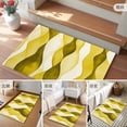 thumbnail image 6 of 2x3 Door Mat Rug, Yellow Stripes Non-Skid Rubber Backing Large Rectangle Rugs - Living Room Bedroom Home Office, Retro Farmhouse Gradient Ripple Pattern Indoor Floor Mat Carpets Washable Rug, 6 of 9