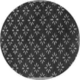 thumbnail image 1 of Ahgly Company Indoor Round Abstract Gray Contemporary Area Rugs, 3' Round, 1 of 1