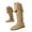 Khaki, variant on Fold Over Western Boots for Women Zipper Knee High Boots Dressy Vintage Falt Long Booties